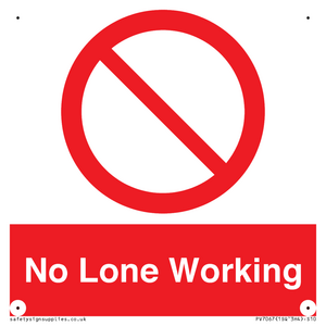 No Lone Working